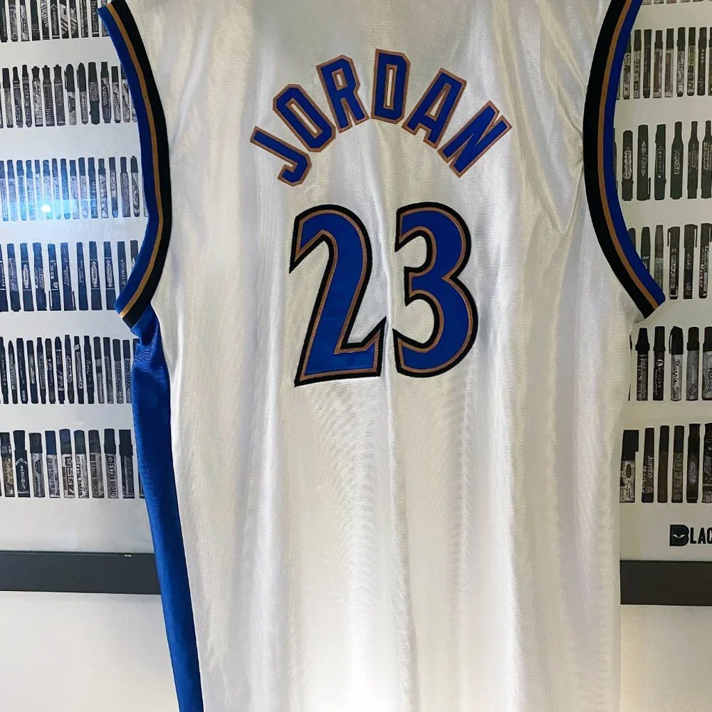 Champion Washington Wizards Michael Jordan vintage Authentic jersey (2001) RARE - Picture 7 of 16